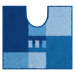 GRUND Koupelnová předložka MERKUR modrá Rozměr: víko,40x50 cm bez výřezu+50x80 cm