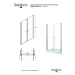 BESCO Bezrámové sprchové dveře SINCO DUE 80 x 195 cm, Univerzální, Hliník chrom, Čiré bezpečnost