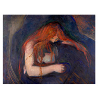 Obrazová reprodukce Love & Pain, The Vampire, Edvard Munch, 40 × 30 cm