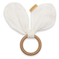 Kroužek s listy New Baby Ears white