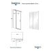 BESCO Bezrámové sprchové dveře EXO-C 120 cm, leštěný hliník, čiré sklo