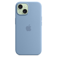 Apple silikonový kryt s MagSafe na iPhone 15 ledově modrý