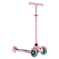 GLOBBER - dětská tříkolová koloběžka - Primo Lights V2 - Svítící Kolečka - Pastel Pink
