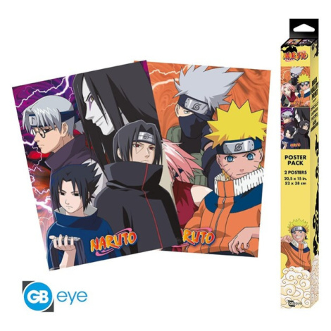 Set 2 plakátů Naruto Shippuden - Konoha Ninjas & Deserters (52x38 cm) Abysse