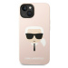 Karl Lagerfeld KLHMP14SSLKHLP hard silikonové pouzdro iPhone 14 6.1" light pink Silicone Karl`s 