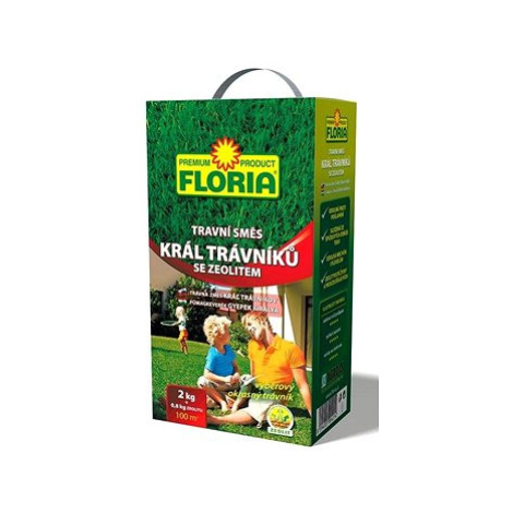 AGRO Travní směs - král trávníků FLORIA, 2kg + zeolit 800g Agro CS