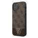 Kryt Guess GUHCP12MPU4GHBR iPhone 12/12 Pro 6,1" brown hardcase 4G Triangle Collection (GUHCP12M