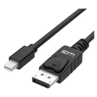 Kabel DisplayPort(male) na DisplayPort Mini(male,1.1a),1,5,černá