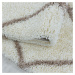 Ayyildiz koberce Kusový koberec Alvor Shaggy 3401 cream kruh - 120x120 (průměr) kruh cm