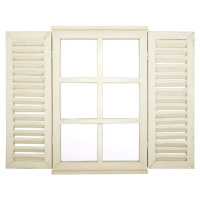 Venkovní zrcadlo s dřevěným rámem 39x59 cm Window – Esschert Design