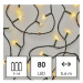 EMOS LED vánoční řetěz, 5,6 m, 3x AA, venkovní i vnitřní, teplá bílá, časovač D4FW02