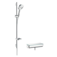 Sprchová baterie Hansgrohe Raindance Select E se sprchovým setem 150 mm bílá/chrom 27039400