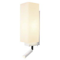 SLV BIG WHITE QUADRASS SPOT Indoor nástěnné svítidlo s LED Spotem a objímkou E27, bílé 1003429