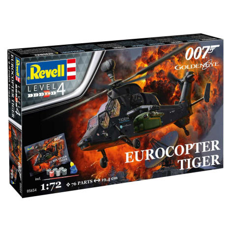 Gift-Set James Bond 05654 - "Golden Eye" Eurocopter Tiger (1:72) Revell