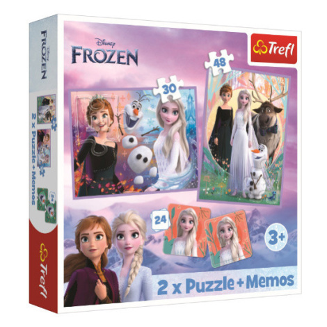 Trefl Puzzle 2v1 + poznámky Princezny ve své zemi