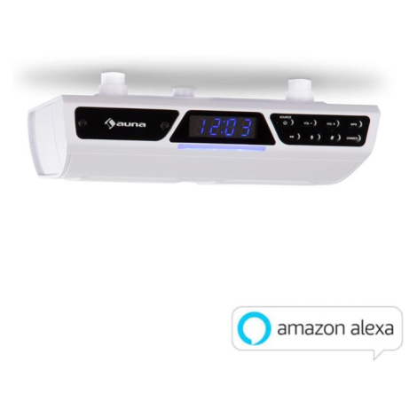 Auna Intelligence, kuchyňské rádio, WLAN, hlasové ovládání Alexa, hands-free systém, bílé