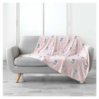 Růžová dětská deka z mikroflanelu 125x150 cm Petite Etoile – douceur d'intérieur