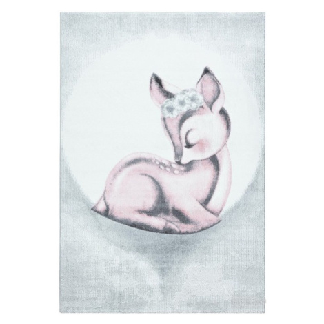 Dětský kusový koberec Bambi 850 pink-160x230 MKB