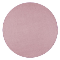 Hanse Home Collection koberce Kusový koberec Nasty 104446 Light-Rose  - 200x200 (průměr) kruh cm