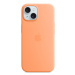 iPhone 15 Silicone Case with MS - Orange Sorbet