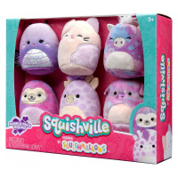 Squishmallows Squishville Mini Plyšový Purple Pals Squad 6-balení