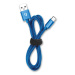 Kabel Aligator Premium 2A, USB-C na USB, 50cm, modrá