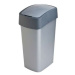 Odpadkový koš Curver Flipbin 50l (stříbrná/červen)