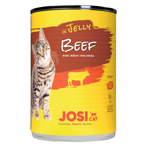 JosiCat konzerva v želé 24 x 400 g - hovězí