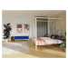 Benlemi Dvoulůžková postel BALDEE Zvolte barvu: Bílá, Zvolte rozměr: 160 x 200 cm