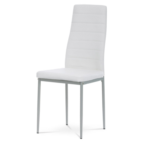 Jídelní židle KARASMONTA, bílá ekokůže Autronic