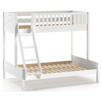 Bílá patrová dětská postel 140x200/90x200 cm Scott - Vipack