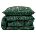 Zelené damaškové prodloužené povlečení na jednolůžko 140x220 cm Abstract leaves – Södahl
