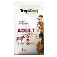 Tropidog Premium Adult Small Beef & Rice - 2 x 8 kg