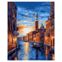 Obrazy na stěnu - Benátky při západu slunce Rozměr: 40x50 cm, Rámování: vypnuté plátno na rám