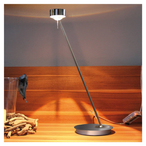 Top Light Stmívatelná stolní lampa PUK TABLE, chrom TOP-LIGHT