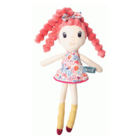 Hencz Toys Měkká hadrová panenka LAURA s růžovými vlásky