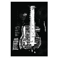 Ilustrace Guitar, dimapf, 26.7 × 40 cm