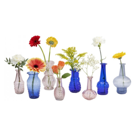 KARE Design Skleněné vázy Family Brit (set 8 kusů)