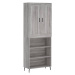 vidaXL Skříň highboard šedá sonoma 69,5 x 34 x 180 cm kompozitní dřevo