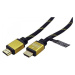 PREMIUMCORD Gold HDMI High Speed + Ethernet kabel (v1.4), opletený, zlacené konektory, 10m