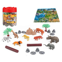 Mac Toys Zvířata safari set 21ks
