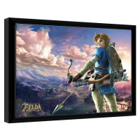 Obraz na zeď - The Legend Of Zelda: Breath Of The Wild - Hyrule Scene Landscape, 44.5 × 34.3 cm