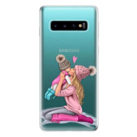 iSaprio Kissing Mom - Blond and Girl pro Samsung Galaxy S10