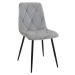 Ak furniture Prošívaná čalouněná židle Artis šedá