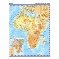 Afrika – příruční obecně zeměpisná mapa