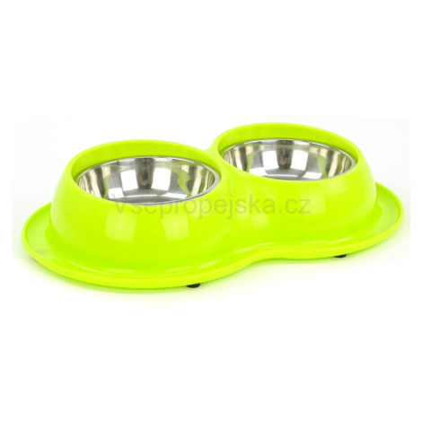 Vsepropejska Duo plastové misky pro psa Barva: Zelená