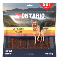 Snack ONTARIO Dog Dry Rabbit Fillet 500 g