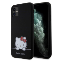 Hello Kitty Liquid Silicone Daydreaming Logo kryt iPhone 11 černý