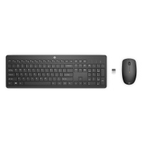 Bezdrátová klávesnice a myš HP 230 - černá (18H24AA#BCM)