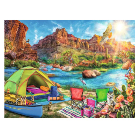 RAVENSBURGER Puzzle Táboření v kaňonu 1500 dílků 159269